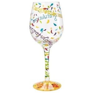 Lolita Congratulations Wine Glass